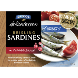 Photo of Safcol Brisling Sardines In Tomato Sauce