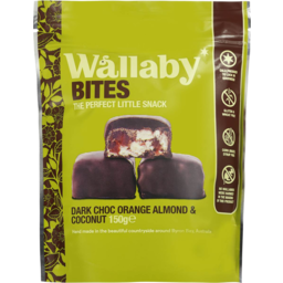 Photo of Wallaby Bites Dark Chocolate Orange, Almond & Coconut