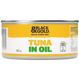 Photo of Black & Gold Tuna Chunks in Oil 185gm