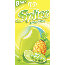Photo of Splice Fruit Ice Pine Lime 8 Pack 584ml