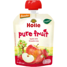 Photo of Holle Pouch Apple Strawberry 90g