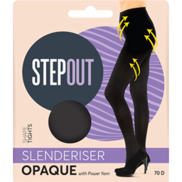 Photo of Stepout Slenderiser Tights Average Black Opaque