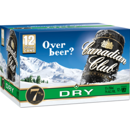 Photo of Canadian Club 7% Whisky & Dry Cans