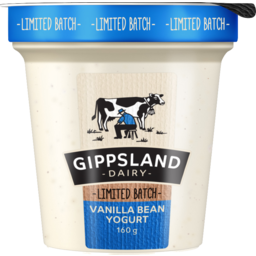 Photo of Gippsland Dairy Vanilla Bean Yogurt 160g