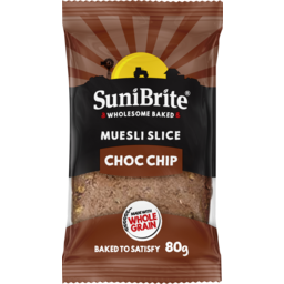 Photo of Sunibrite Muesli Slice Choc Chip 80g