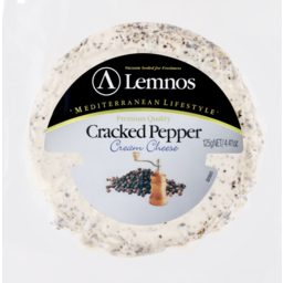 Photo of Lemnos Cream Cheese Cracked Pepper 125g