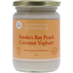 Photo of Cathedral Cove Naturals Coconut Yoghurt Hawke's Bay Peach 