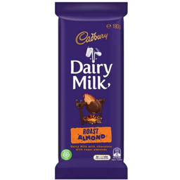 Photo of Cadbury Dairy Milk Roast Almond Milk Chocolate Block 180g 180g