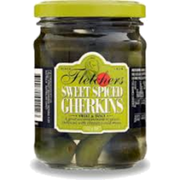 Photo of Pickles, Fletcher Sweet Spiced Gherkins 560 gm