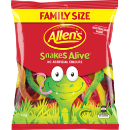 Photo of Allen's Snakes Alive Family Lollies Bag