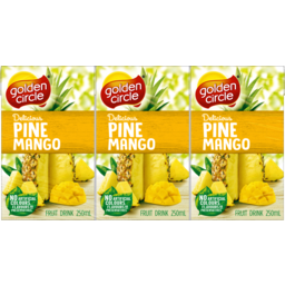 Photo of Golden Circle® Pine Mango Fruit Drink Multipack Poppers 6.0x250ml
