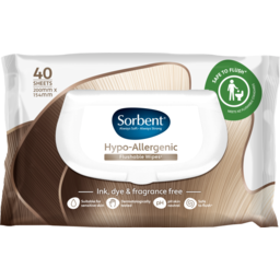 Photo of Sorbent Hypo-Allergenic Flushable Wipes