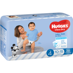 Photo of Huggies Ultra Dry Nappies Boys Size 4 (10-15kg) 36 Pack 