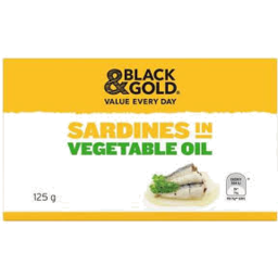Photo of Black & Gold Sardines In Vegetable Oil