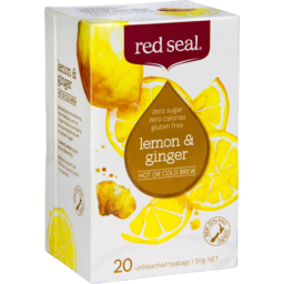 Photo of Red Seal Lemon & Ginger Hot Or Cold Brew Tea 20's 20g