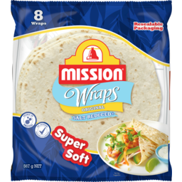 Photo of Mission Original Salt Reduced Wraps 8 Pack