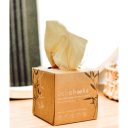 Photo of ECO CHEEKS Unbleached Bamboo Tissues 80 Sheets