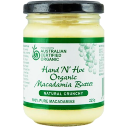 Photo of Hand N Hoe Macadamia Butter Natural Crunchy 225g