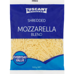 Photo of Tuscany Shredded Mozzarella Cheese Blend 500g