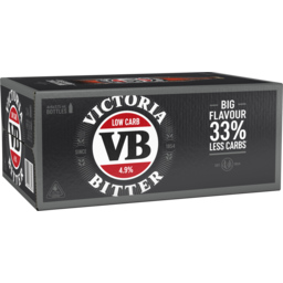 Photo of Victoria Bitter Low Carb 4x6x375ml Bottle 4x6ml