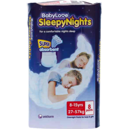 Photo of Babylove Sleepy Nights 8 To 15 Years 8pk