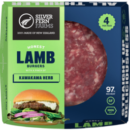 Photo of Silver Fern Farms Burger Lamb Kawakawa 500g