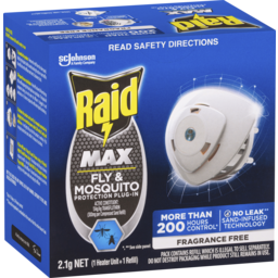 Photo of Raid Max Fly & Mosquito Indoor Protection Plug In 2.1g