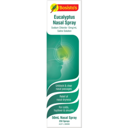 Photo of Bosistos Eucalyptus Nasal Spray Saline Solution 50ml
