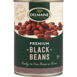 Photo of Delmaine Black Beans 390g