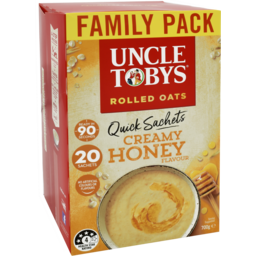 Photo of Uncle Toby's Quick Oats Sachets Creamy Honey 20pk