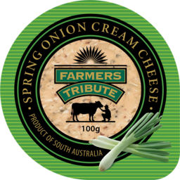 Photo of Farmers Tribute Cream Cheese Spring Onion 100g