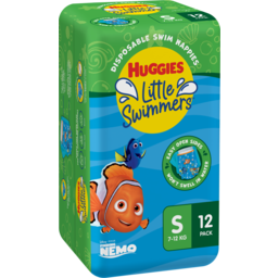 Photo of Nappies, Little Swimmers, Huggies Small (7-12 kg) 12-pack