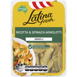 Photo of Latina Fresh Classic Ricotta & Spinach Agnolotti Fresh Pasta 375g
