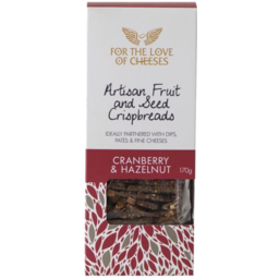 Photo of For The Love Of Cheeses Cranberry & Hazelnut Crispbread 170g