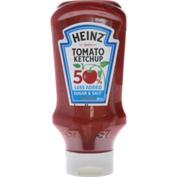 Photo of Heinz® Ketchup Tomato Sauce 50% Less Added Sugar & Salt* 500ml 500ml