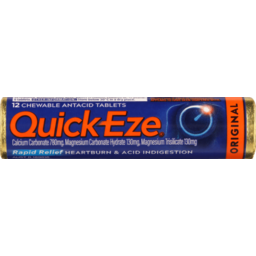 Photo of Quick Eze Rapid Relief Antacid Tablets 12pk