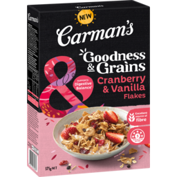 Photo of Carman's Goodness & Grains Cranberry & Vanilla Flakes