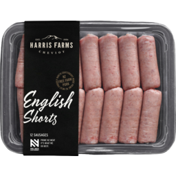 Photo of Harris Farms Sausages Shorts English Pork Breakfast 12 Pack