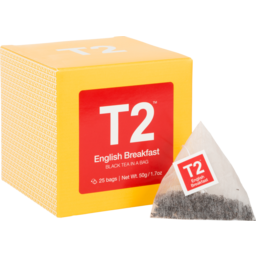 Photo of T2 English Breakfast Black Tea Bag 25 Pack 50g