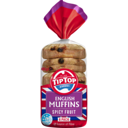 Photo of Tip Top Spicy Fruit English Muffins 6 Pack