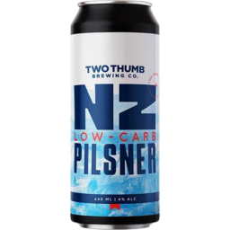 Photo of Two Thumbs Nz Low Carb Pilsner