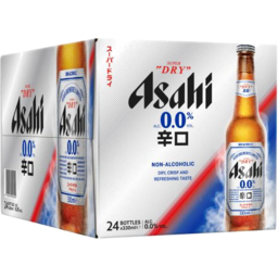 Photo of Asahi Non-Alcoholic Super Dry Bottle 330ml 24pk