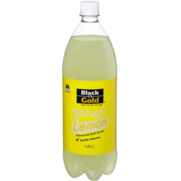 Photo of Black & Gold Lemon Soft Drink 1.25
