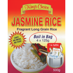 Photo of King's Choice Boil In Bag Jasmine Rice 500g
