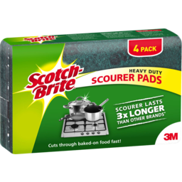 Photo of Scotch-Brite® Heavy Duty Scourer 3x Longer 4 Pack