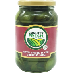 Photo of Country Fresh Sliced Sweet Spiced Gherkins 520g