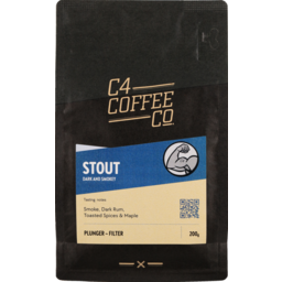 Photo of C4 Coffee Stout Blend Plunger 200g