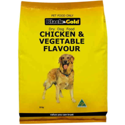 Photo of Black & Gold Dog Food Chicken & Vegetable 8kg