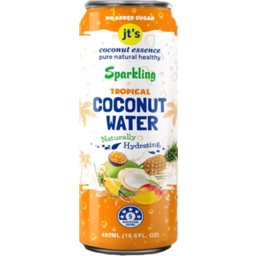 Photo of JT's Sparkling Coconut Water Tropical 490ml
