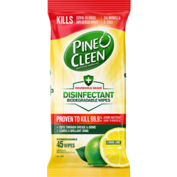 Photo of Pine O Cleen Lemon Lime Disinfectant Multipurpose Wipes 45 Pack